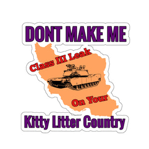 Kitty Litter Country Sticker