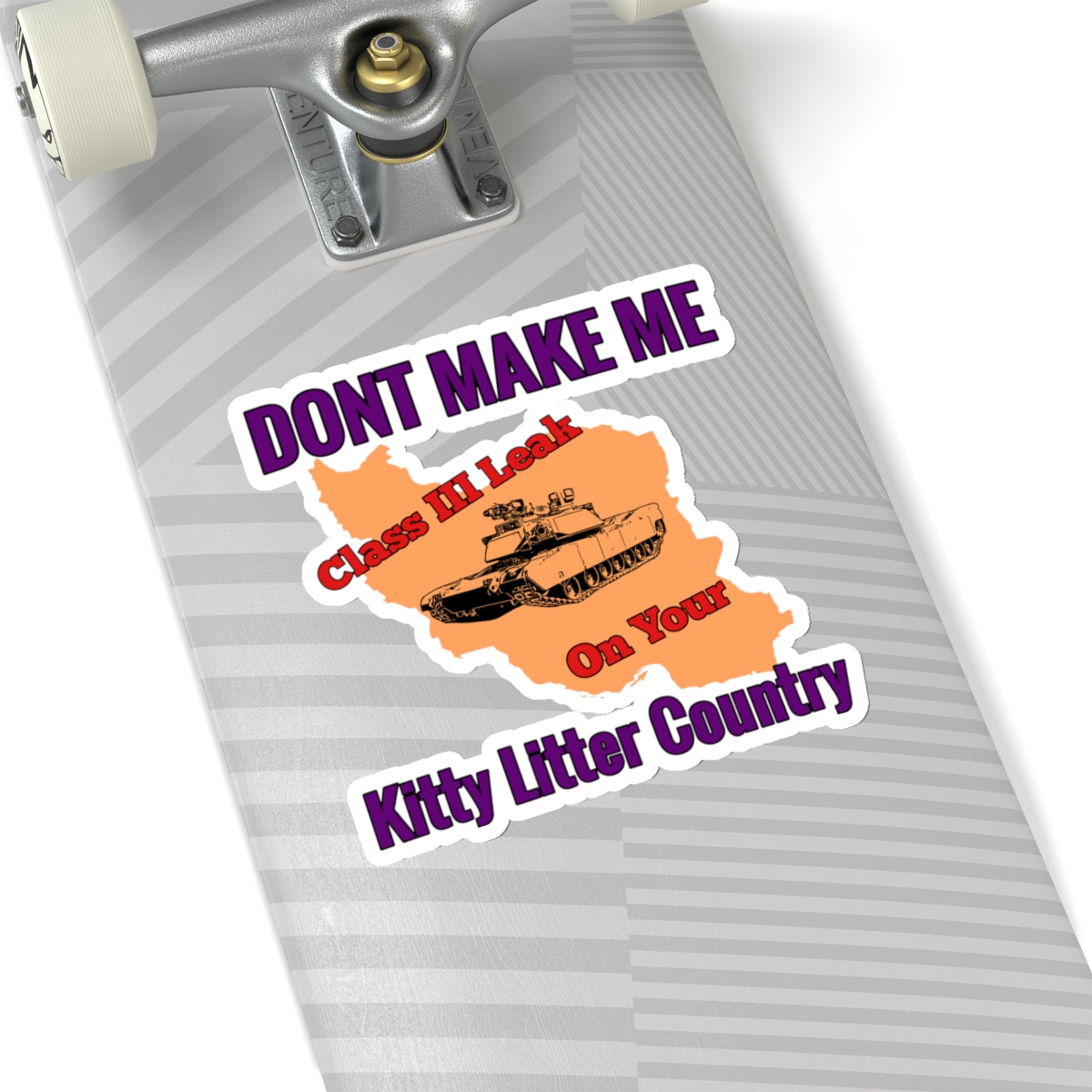 Kitty Litter Country Sticker