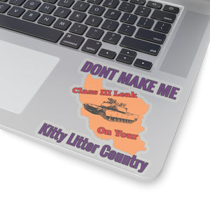 Kitty Litter Country Sticker