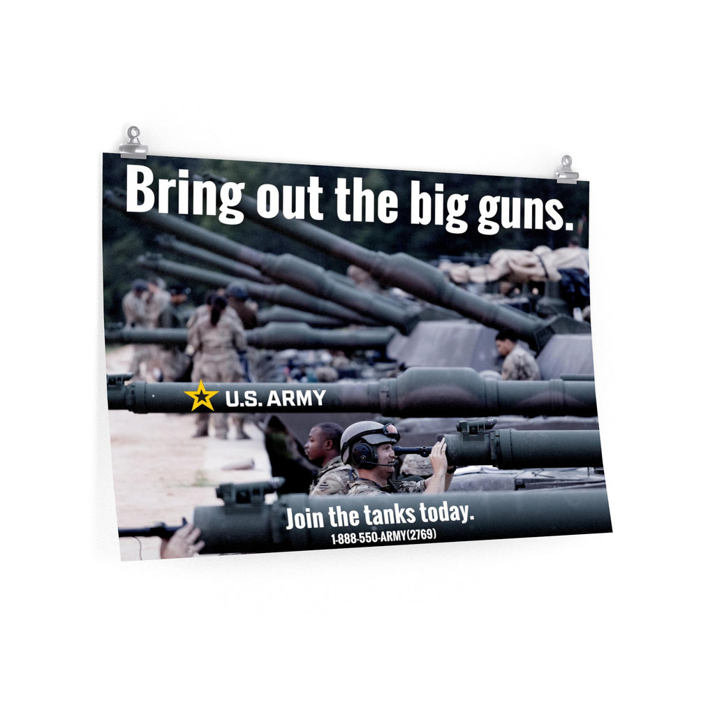 Bring Out The Big Guns Recruiting Poster