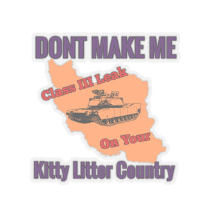 Kitty Litter Country Sticker