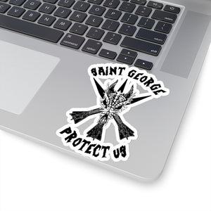 Saint George Protect Us Stickers