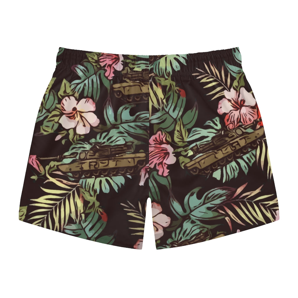 Tank Hawaiian Swim Trunks