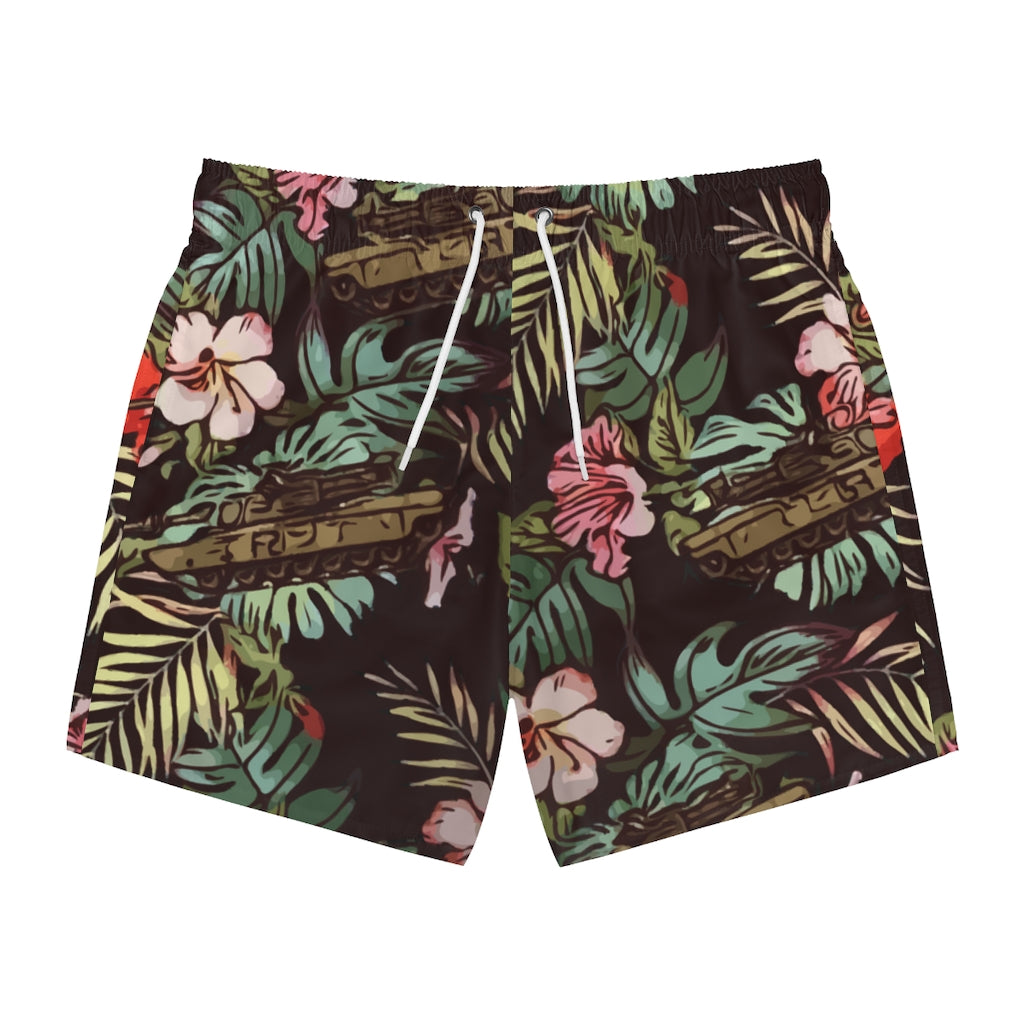 Tank Hawaiian Swim Trunks