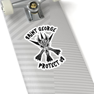 Saint George Protect Us Stickers