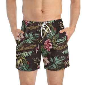 Tank Hawaiian Swim Trunks